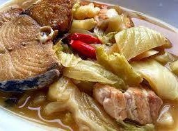 เกี้ยมฉ่ายผัดปลาเค็ม