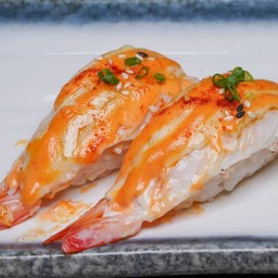 ซูชิกุ้งเบิร์นซอสสไปซี่