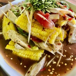 ตำข้าวโพดหมูยอ