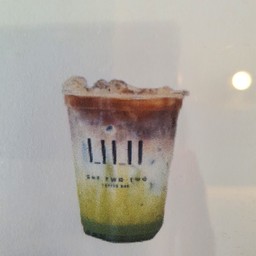 Matcha latte coffee