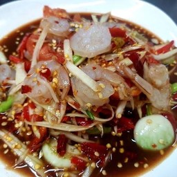 ตำปูปลาร้ากุ้งสด