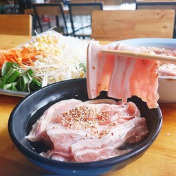 หมูกระทะชุดใหญ่หมู+สามชั้น