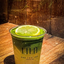 Matcha Honey Lime soda