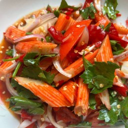 เมี่ยงปลาทู น้ำจิ้มถั่วรสเด็ด