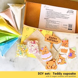 DIY set Teddy cupcake