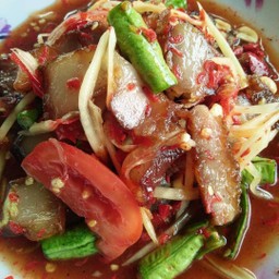 ตำคอหมูย่าง