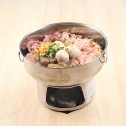 หม้อไฟพิเศษรวม หมู-เนื้อ