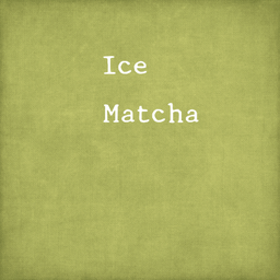 ice matcha ชาเขียวเย็น
