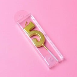 เทียนตัวเลข 5