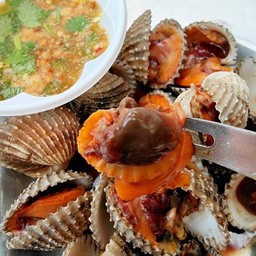 หอยแครงลวก