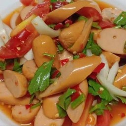ยำไส้กรอกรมควัน