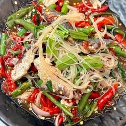 ซั่วข้าวปุ้นไทเลยปลาทู เส้นเหนียวนุ่ม