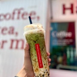 มัทฉะนมสด : แก้วยีราฟ