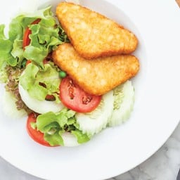 สลัดมันบดชุบแป้งทอด