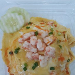 ข้าวไข่ข้นกุ้งสับ