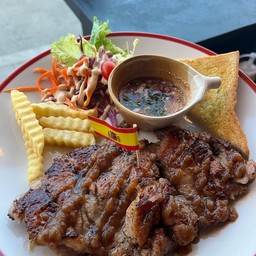 สเต็กสันคอซอสพริกไทยดำ