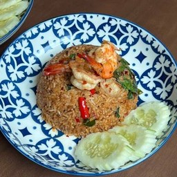 Tom Yum Fried Rice with Shrimp