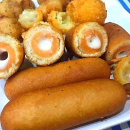 คอร์นด็อกรสชีสเนยข้าวโพด 3 ไม้