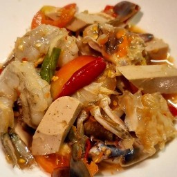 ณีส้มตำไก่ทอด เจ้าเก่า ส้มตำ น้ำ