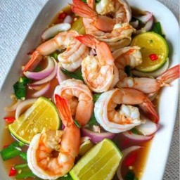 ยำกุ้งสุก