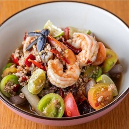 ยำสายบัวนัวปลาร้า