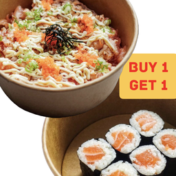 (1 แถม 1) Salmon Mijingiri แถม salmon maki