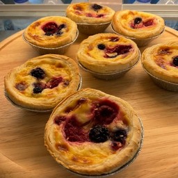 Nata pura Egg Tart mixed berries