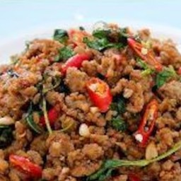 ข้าวกระเพราหมูสับ