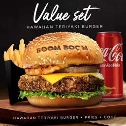 Hawaiian Teriyaki Burger Set