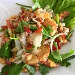 เส้นใสก๋วยจั๊บญวน เล้งแซ่บ กระเพราพริกแห้ง สวนผัก 32