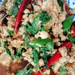 ผัดกะเพราไก่(กับข้าว)