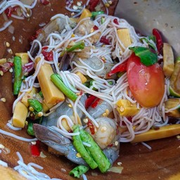 ตำซั่วกุ้งสด