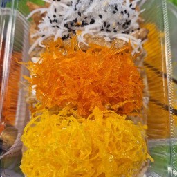 โฟกัสขนมถังทอง ตลาดกล้วยกล้วย ล็อคk26