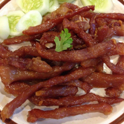 หมูทอดแดดเดียว