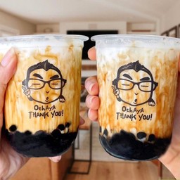 เซ็ทคู่ นมบราวน์ชูก้าร์ไข่มุก  2 แก้ว