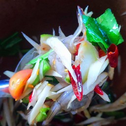 ตำกุ้งสด