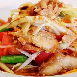 ตำไทยใส่คอหมูย่าง