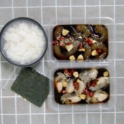 เซ็ทกุ้ง+หอยนางรมดองซีอิ้ว