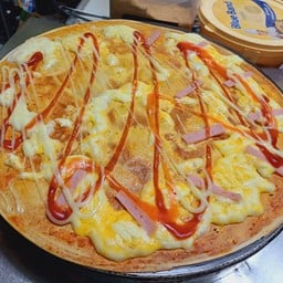 เครปพิซซ่า+ไข่+ชีส+แฮม