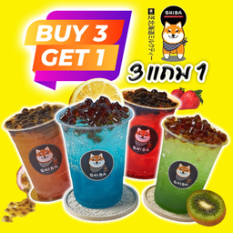 น้ำผลไม้  3 แก้ว ฟรี 1 แก้ว