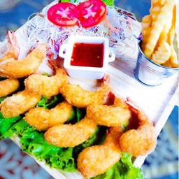 กุ้งชุบแป้งทอด