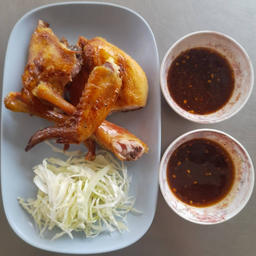 ไก่ย่างครึ่งตัว