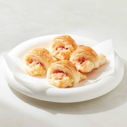 ครัวซองต์เชดดาร์ชีสและแฮม สเปลท์