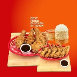สถานีไก่ทอด MRT เพชรบุรี ทางออก 1