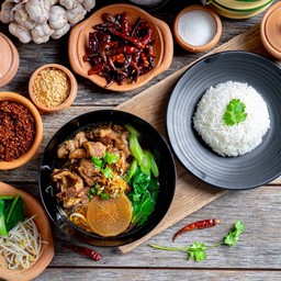 เซ๊ตเกาเหลา+ข้าวเปล่า (เลือกจับคู่ได้ค่ะ)