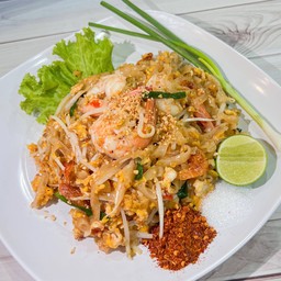 ผัดไทยกุ้งสด