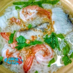 ข้าวต้มปลา และ กุ้ง
