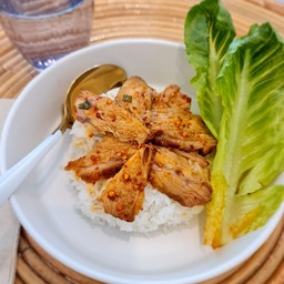 ข้าวน้ำตกคอหมูย่าง สูตรโบราณ