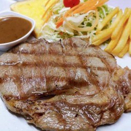 สะเต็กเนื้อริบอายโคขุน
