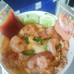 ข้าวไข่ข้นหน้ากุ้ง+น้ำจิ้ม